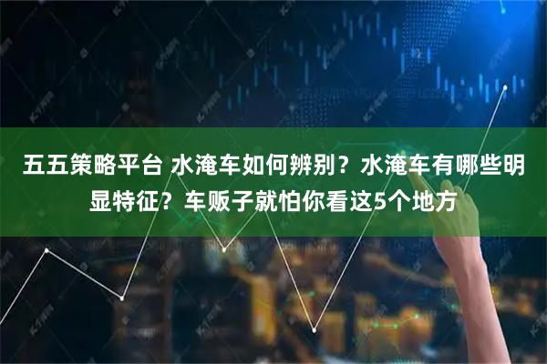 五五策略平台 水淹车如何辨别?水淹车有哪些明显特征?车贩子就怕你看这5个地方