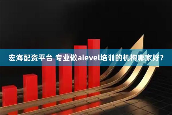 宏海配资平台 专业做alevel培训的机构哪家好？